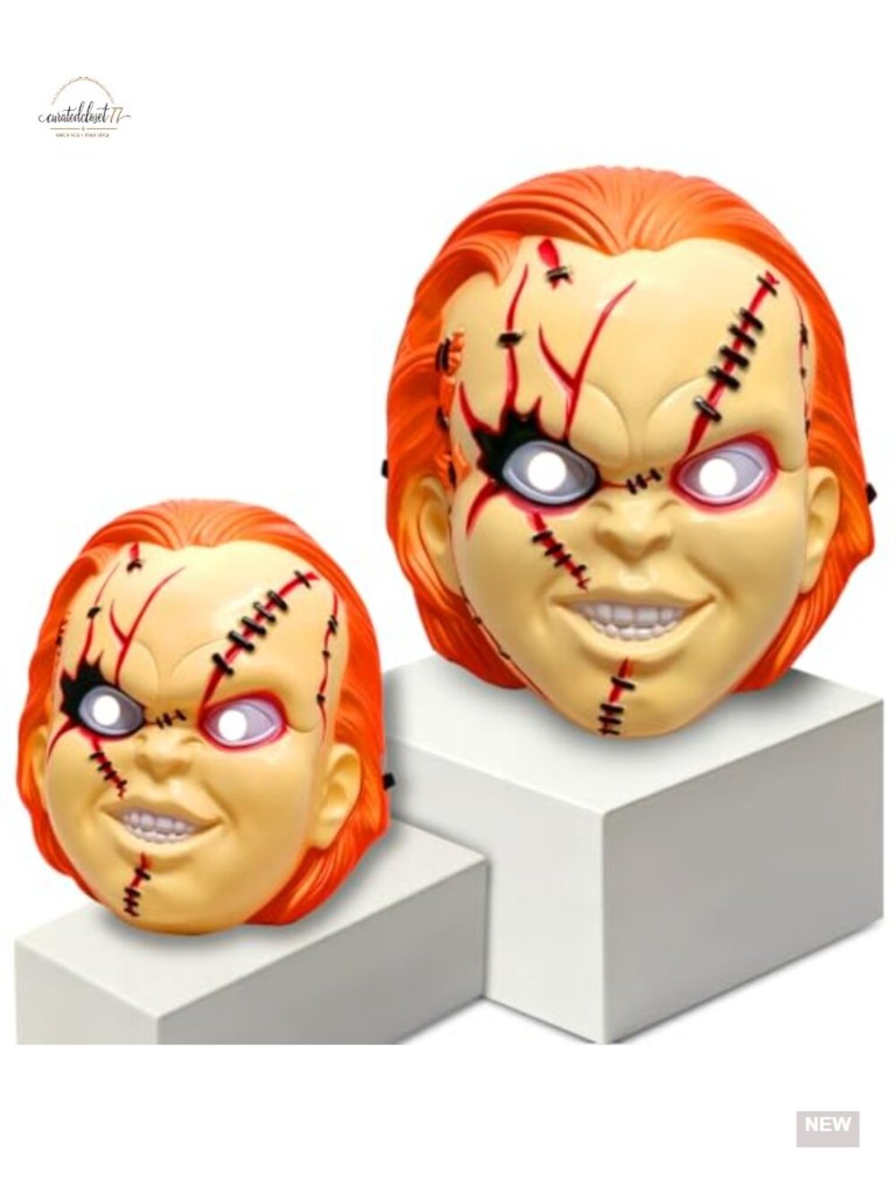 Kids Halloween Chucky Mask Plastic Horror Costume Accessory 1 PCS